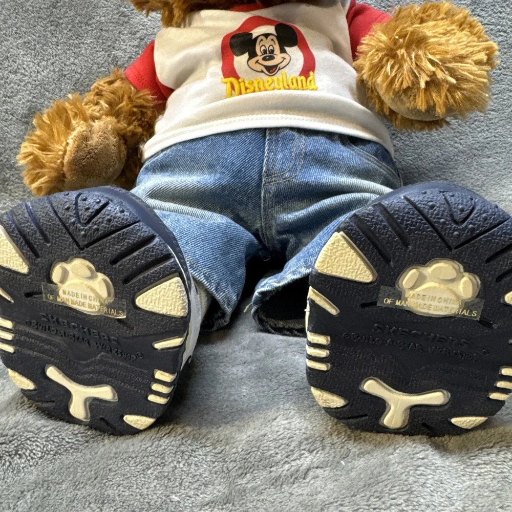 Vintage Build A Bear 90's BABW Disney Mickey Mouse Shirt Skechers‎ St. Louis MO